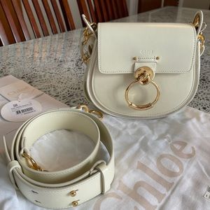 Chloé Tess Small bag in color cream